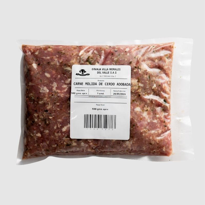 Molida de cerdo adobada x500g